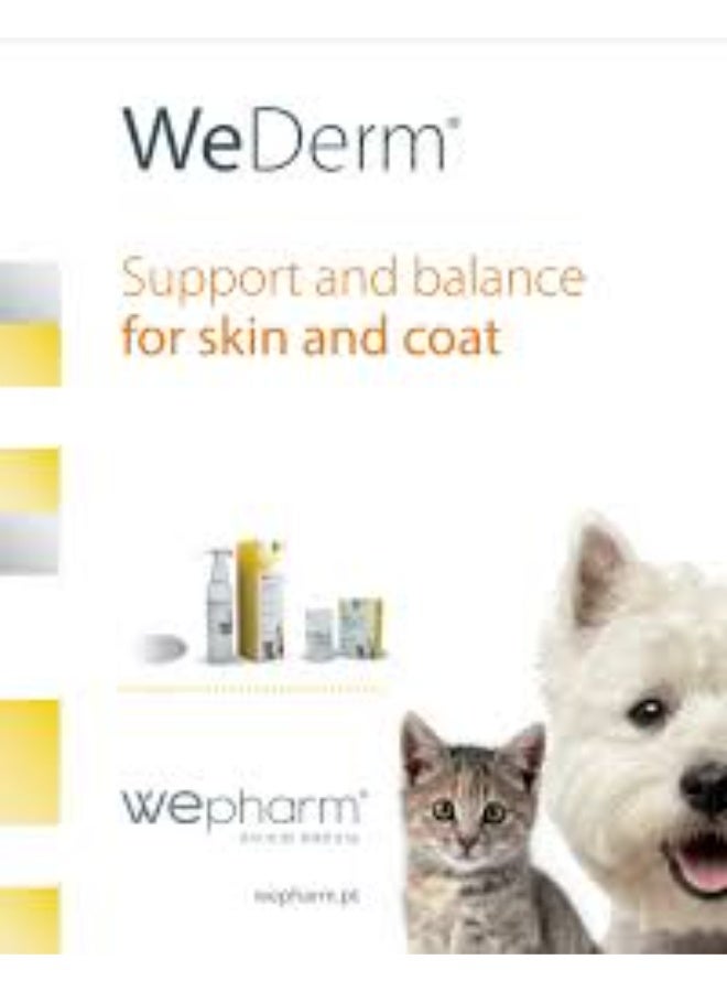 WePharm WeDerm Oral Liquid Skin & Coat Support rich in Omega 3 & 6 + Vitamins  for Dogs & Cats 30 ml From Varmacy - Image 2